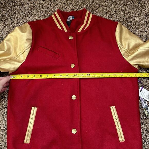 Vintage Sportier Brand Wool Varsity Bomber Jacket Size Medium 1990s - Picture 13 of 14